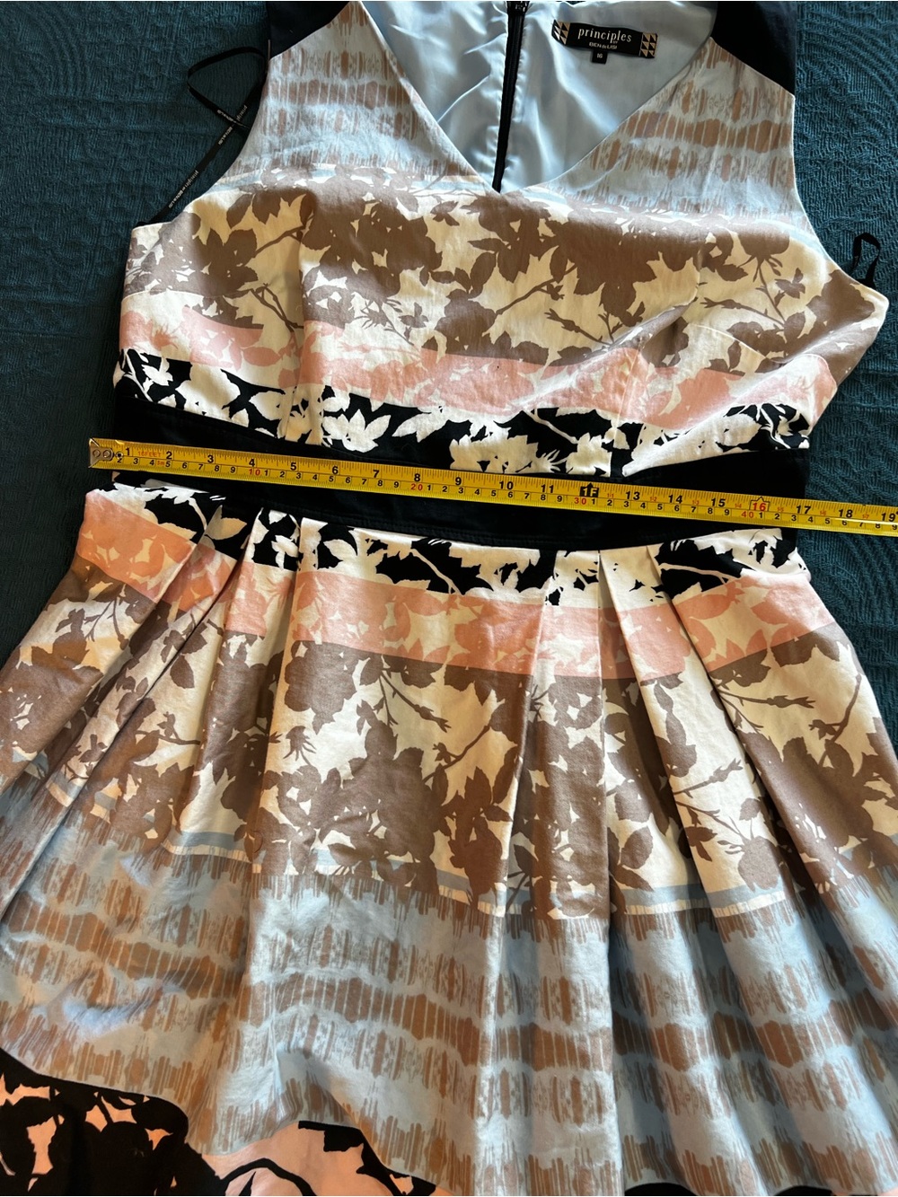Principles by Ben de Lisi Floral A-Line Party Pastel Feminine Summer Dress-10 - Picture 14 of 16